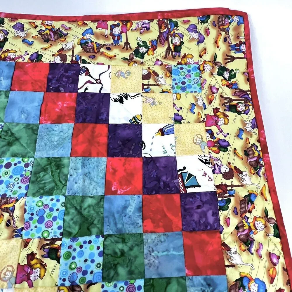 Baby Quilt Handmade Patchwork 